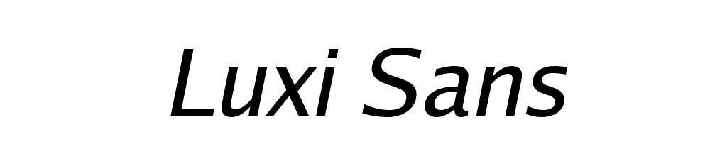 Luxi Sans