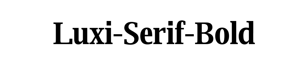 Luxi-Serif-Bold