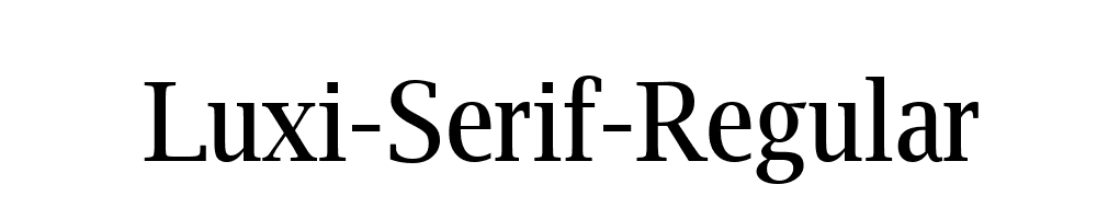 Luxi-Serif-Regular