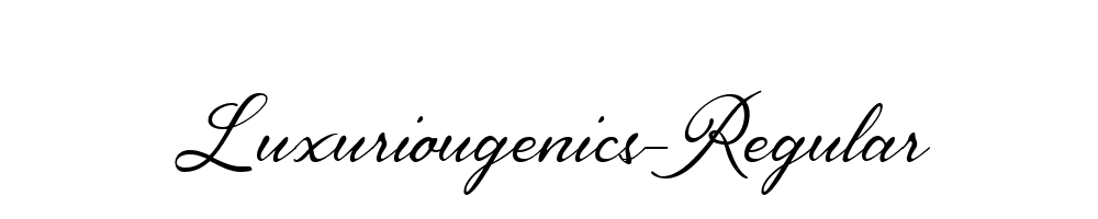 Luxuriougenics-Regular