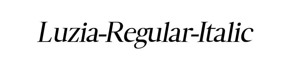 Luzia-Regular-Italic