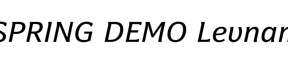  DEMO Levnam Italic