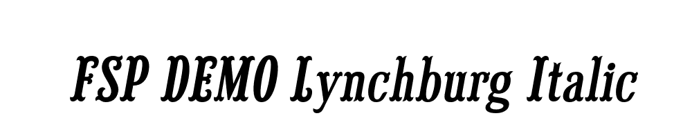 FSP DEMO Lynchburg Italic