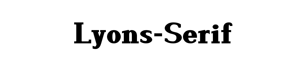 Lyons-Serif