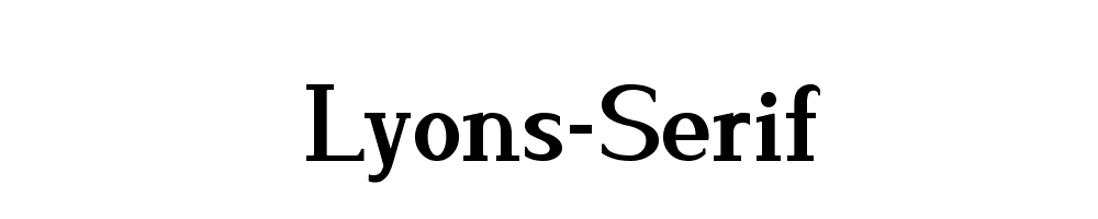 Lyons-Serif