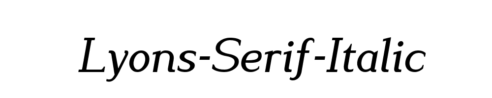 Lyons-Serif-Italic