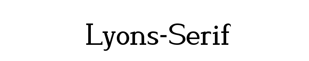 Lyons-Serif