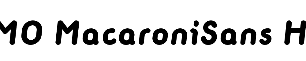  DEMO MacaroniSans HeavyItalic Regular