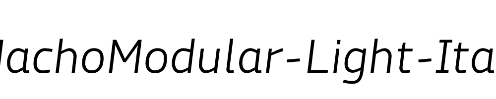 MachoModular-Light-Italic