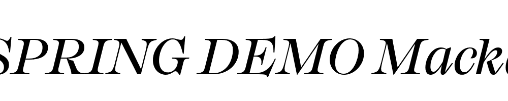  DEMO Mackay Italic