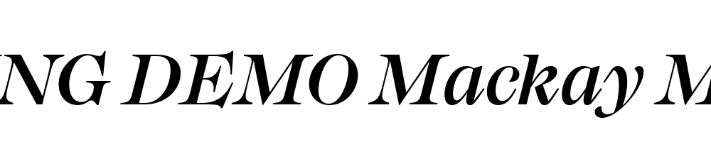  DEMO Mackay Medium Italic