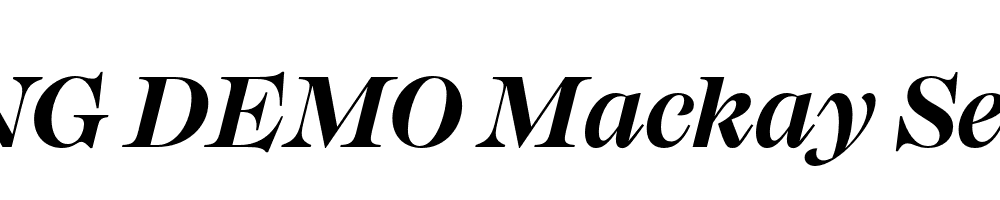  DEMO Mackay SemiBold Italic