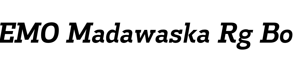 FSP DEMO Madawaska Rg Bold Italic