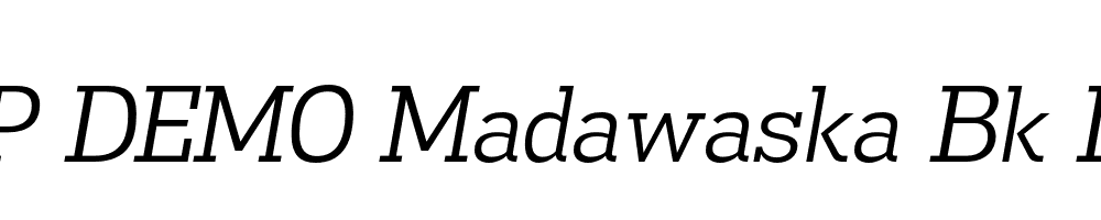 FSP DEMO Madawaska Bk Italic