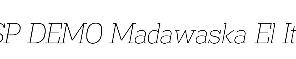 FSP DEMO Madawaska El Italic