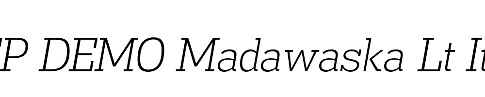 FSP DEMO Madawaska Lt Italic