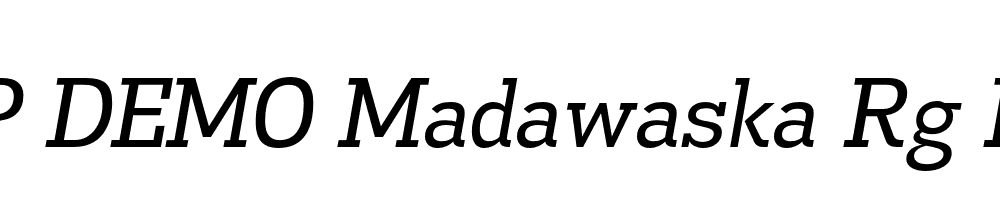 FSP DEMO Madawaska Rg Italic