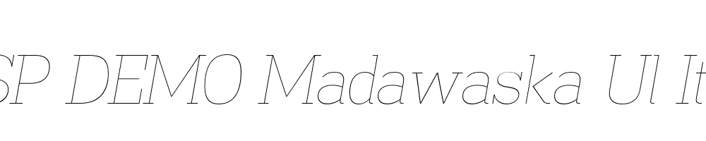 FSP DEMO Madawaska Ul Italic