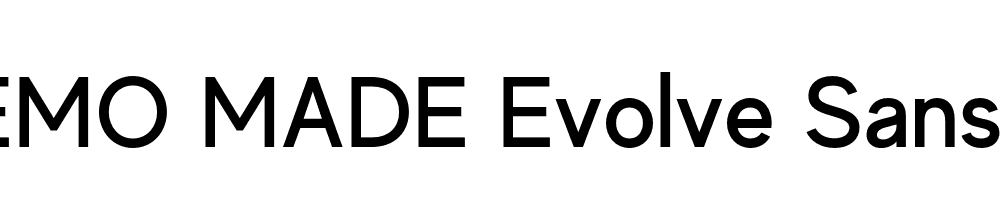 FSP DEMO MADE Evolve Sans Regular