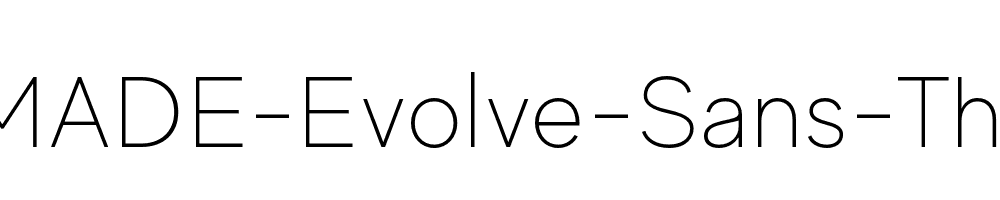 MADE-Evolve-Sans-Thin