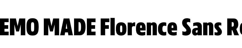 FSP DEMO MADE Florence Sans Regular