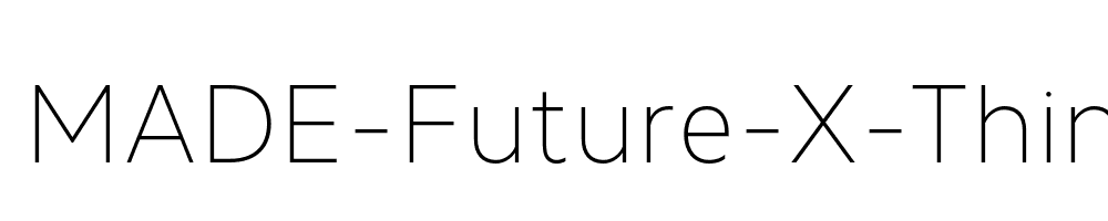 MADE-Future-X-Thin