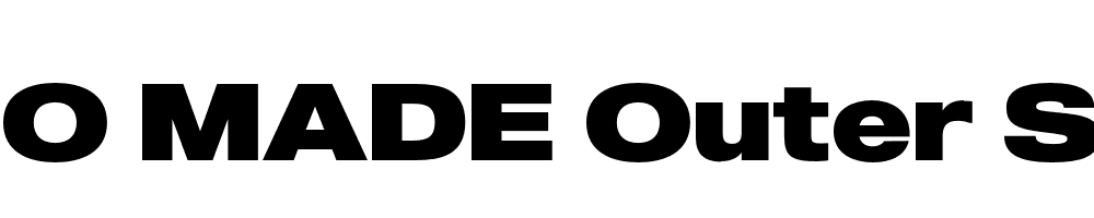 FSP DEMO MADE Outer Sans Black