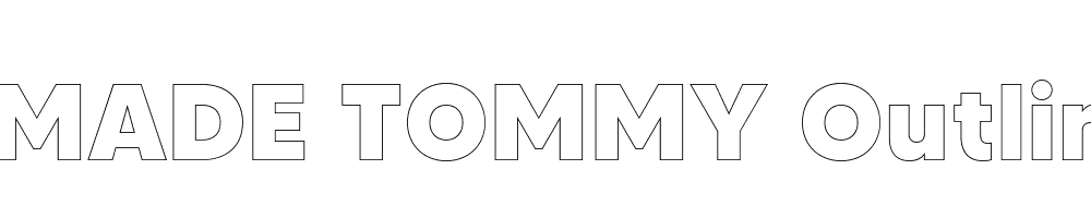 FSP DEMO MADE TOMMY Outline ExtraBold