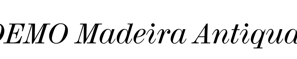 FSP DEMO Madeira Antiqua Italic