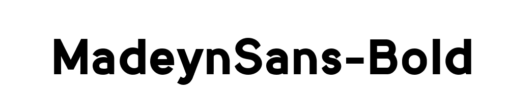 MadeynSans-Bold