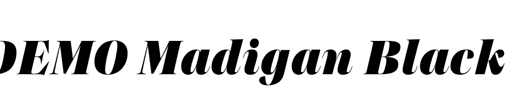 FSP DEMO Madigan Black Italic