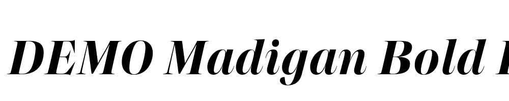 FSP DEMO Madigan Bold Italic