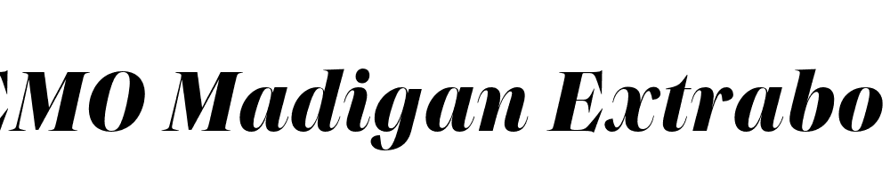 FSP DEMO Madigan Extrabold Italic