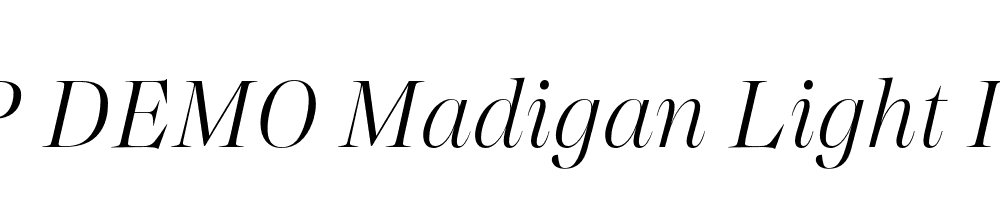 FSP DEMO Madigan Light Italic