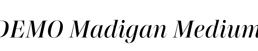 FSP DEMO Madigan Medium Italic