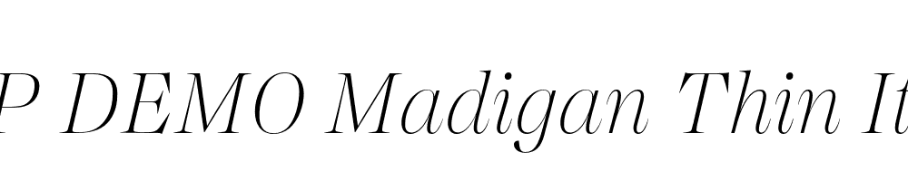 FSP DEMO Madigan Thin Italic