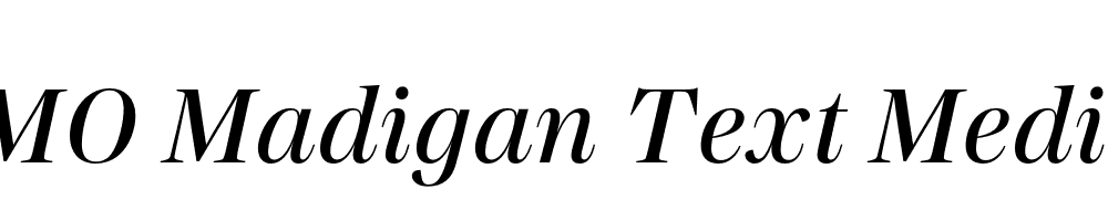 FSP DEMO Madigan Text Medium Italic