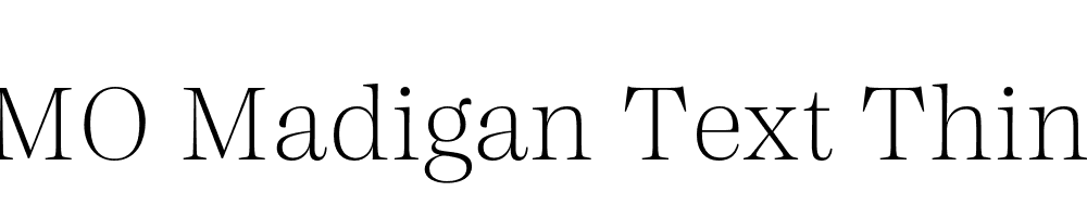 FSP DEMO Madigan Text Thin Regular