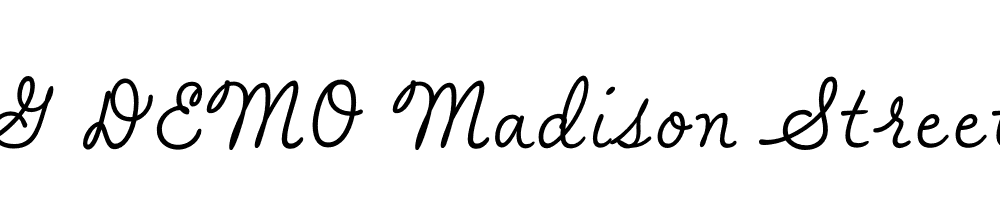  DEMO Madison Street Script Regular