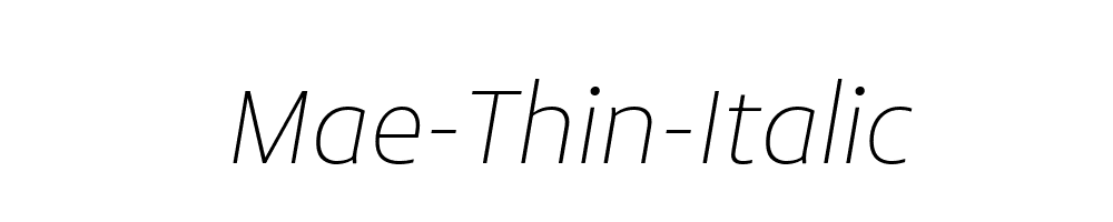 Mae-Thin-Italic