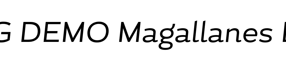  DEMO Magallanes Essential Italic