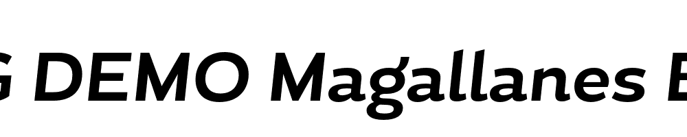  DEMO Magallanes Bold Bold Italic