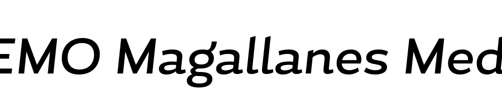  DEMO Magallanes Medium Medium Italic