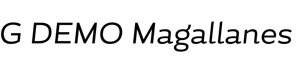  DEMO Magallanes Regular Italic