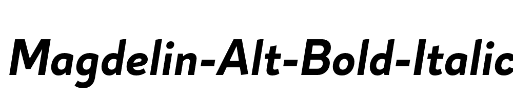 Magdelin-Alt-Bold-Italic