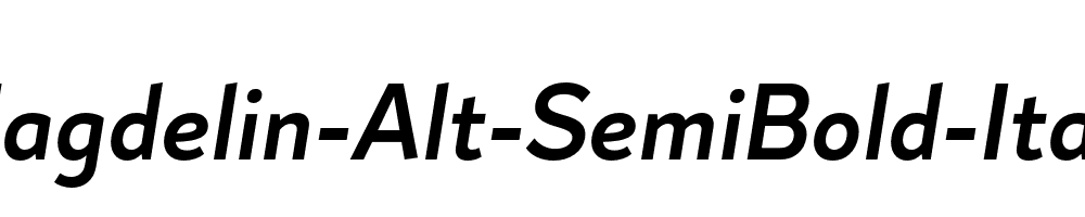 Magdelin-Alt-SemiBold-Italic