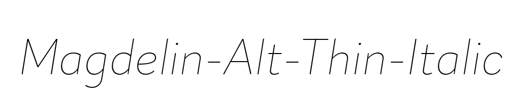 Magdelin-Alt-Thin-Italic