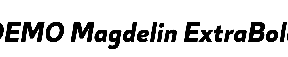 FSP DEMO Magdelin ExtraBold Italic