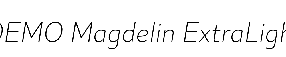 FSP DEMO Magdelin ExtraLight Italic