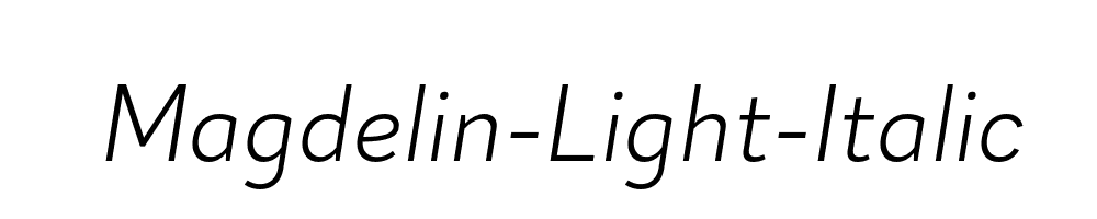 Magdelin-Light-Italic